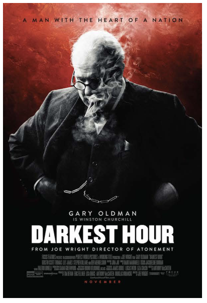 
“Darkest Hour” follow Winston Churchill as he leads the British in difficult times during WWII. 
