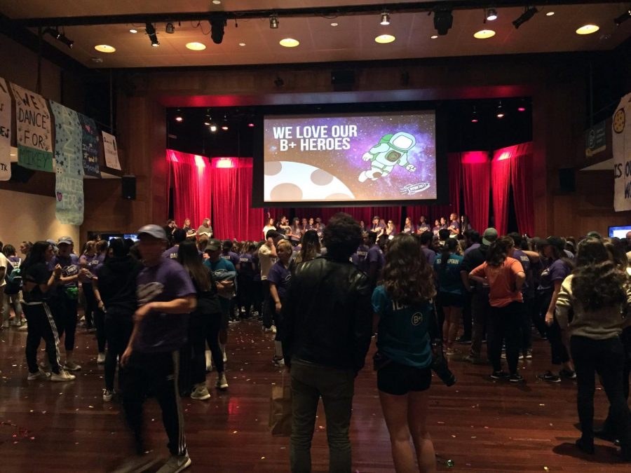 At Kimmel on Nov. 18, students and faculty gathered for the New York Dance Marathon to raise money for Andrew McDonough B+ Foundation. 
