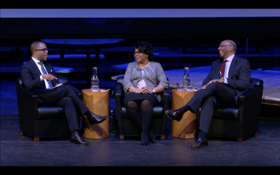 Jonathan Capehart, who sits on the Washington Post editorial board; April Ryan, White House Correspondent for American Urban Radio Networks, and Michael Steele, the former chair of the Republican National Committee, took to the stage on Monday to discuss race and politics in America.