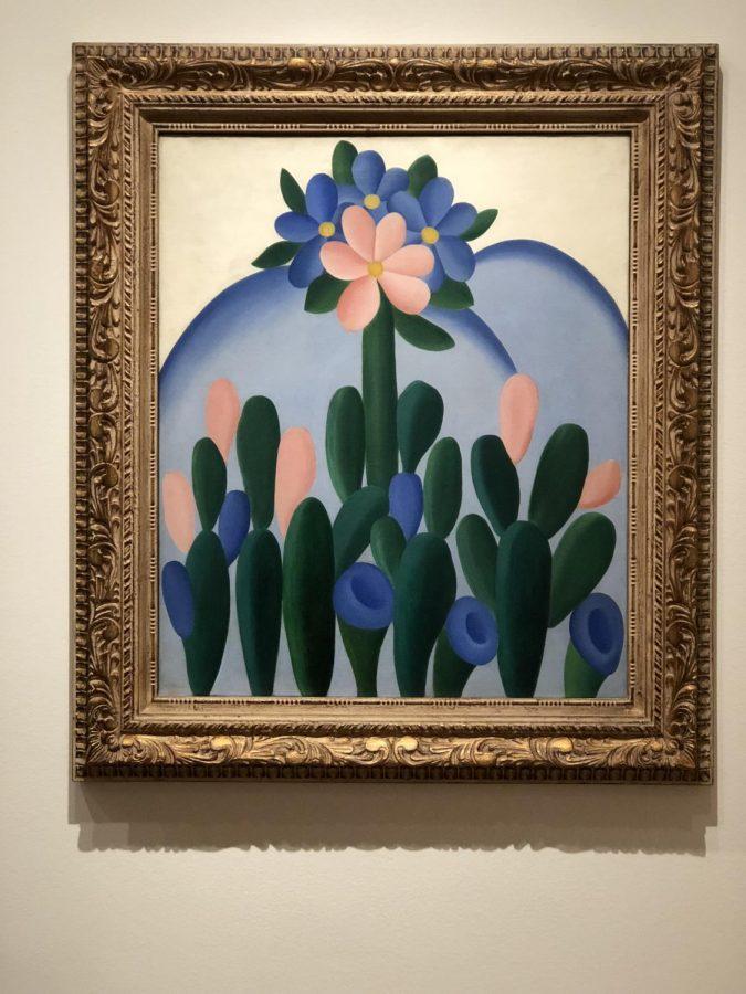 “Manacá” (1927) by Brazilian painter Tarsila do Amaral displayed in MoMA.