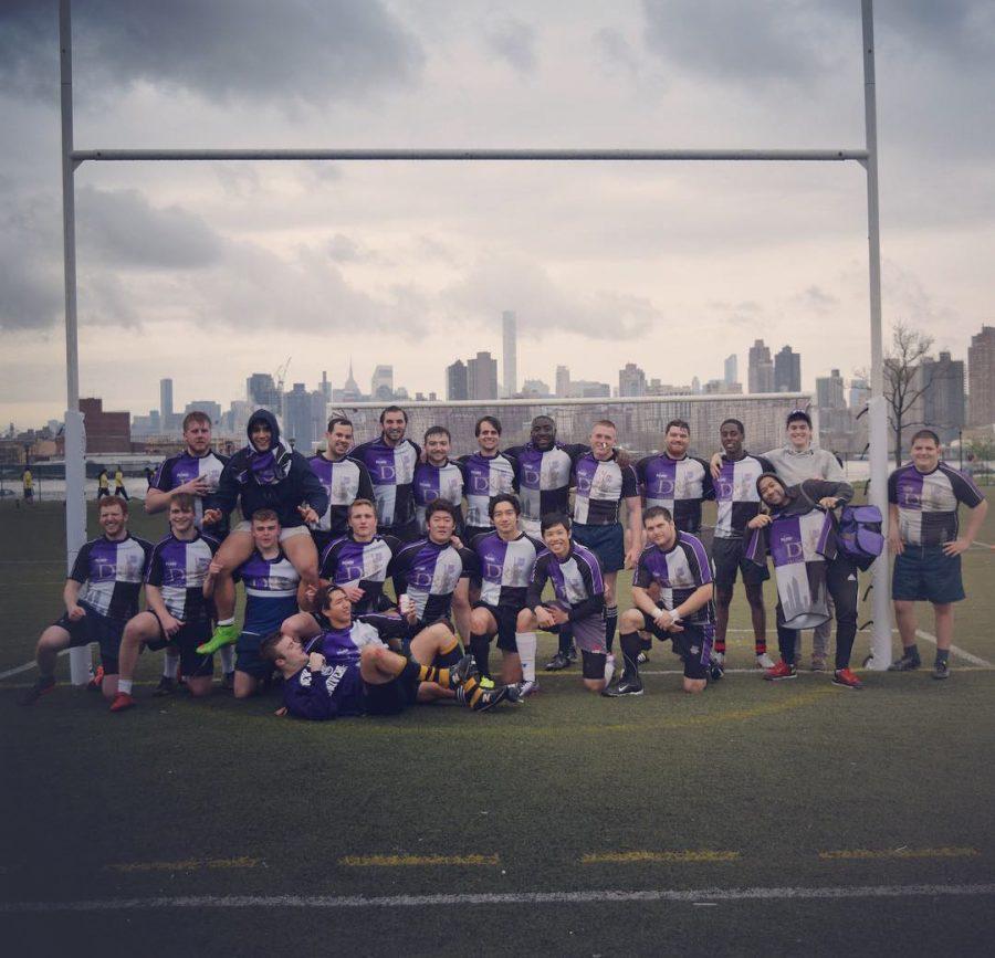 The NYU Stern Rugby team for Spring 2017.