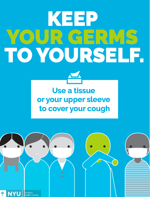 NYU has been posting information online about how to stay cold-free this flu season. 