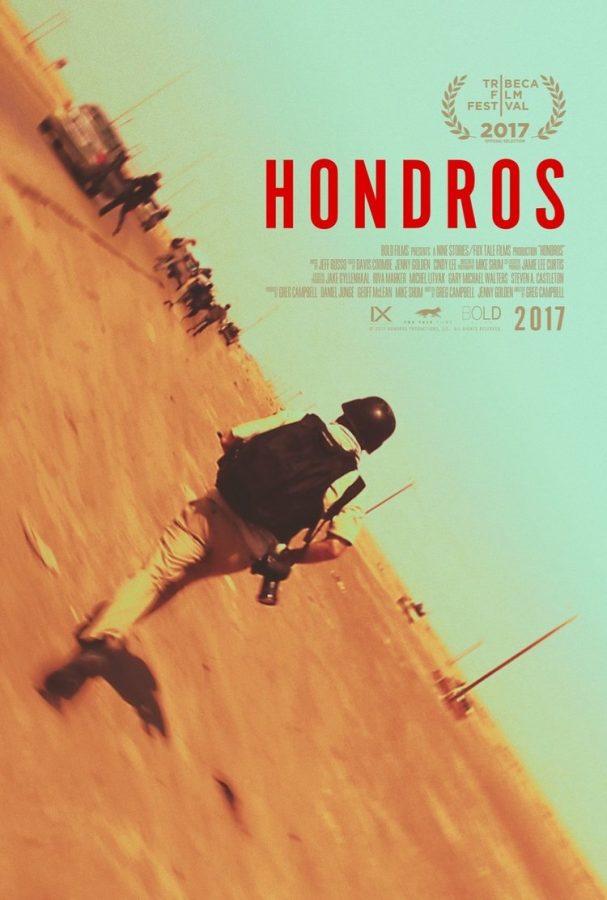Poster for Greg Campbells documentary Hondros. The documentary depicts the life and career of Chris Hondros.