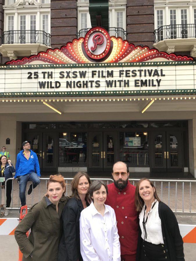 From left to right: Amy Seimetz, Susan Ziegler, Madeleine Olnek, Brett Gelman and Molly Shannon.