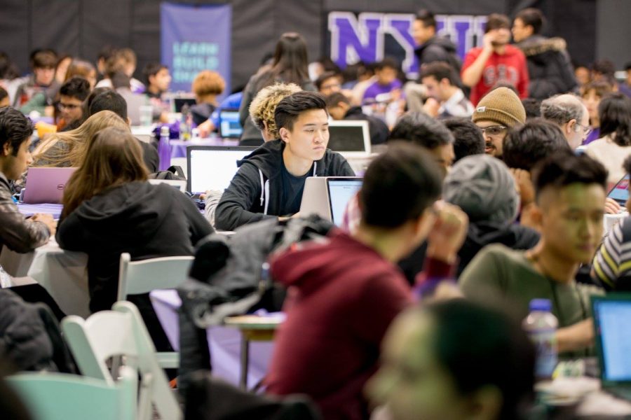 The opening ceremony of HackNYU at Tandon, running from Friday, March 23 to Sunday, March 25.