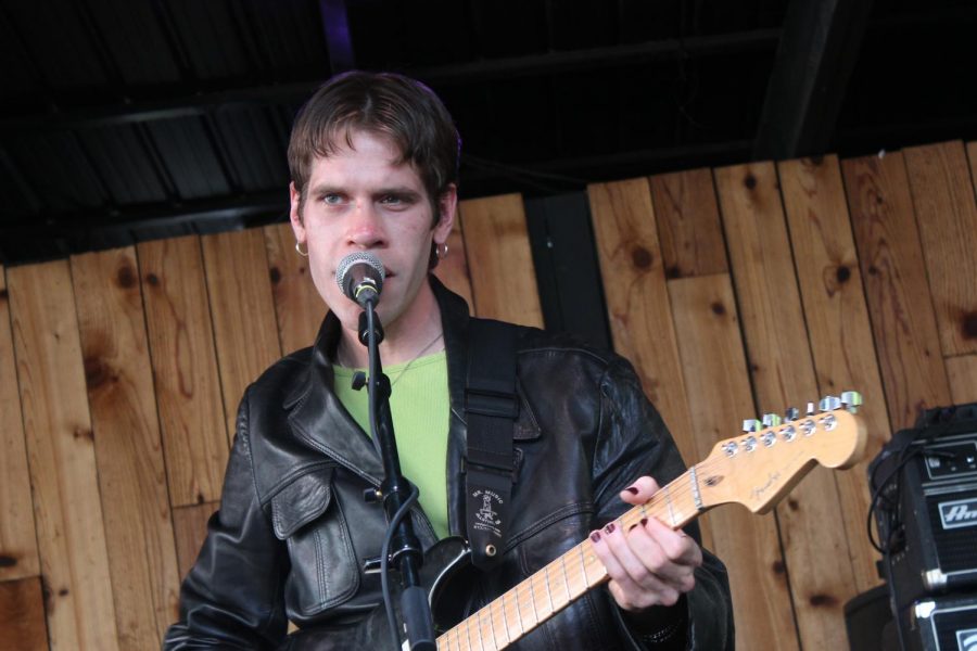 Porches frontman Aaron Maine performing at South by Southwest earlier this month.