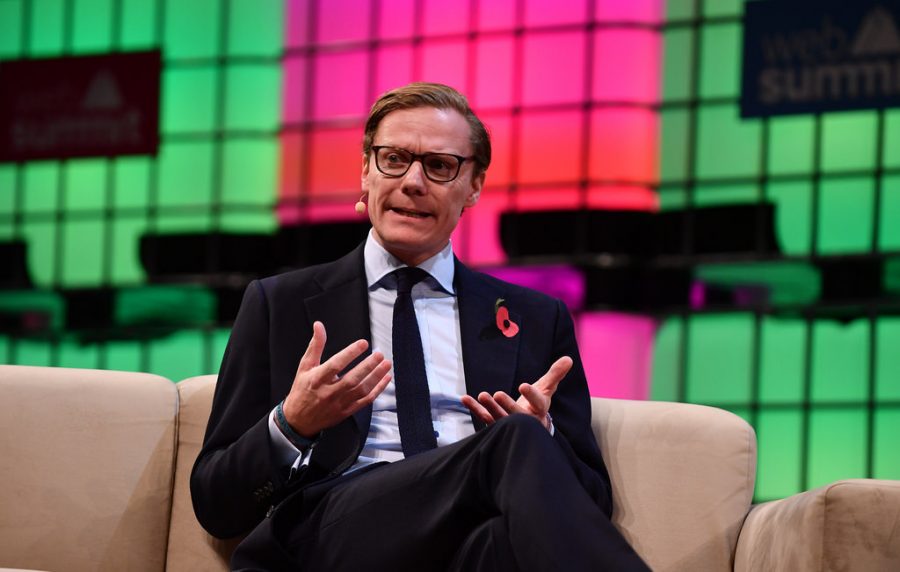 Alexander Nix, CEO of Cambridge Analytica, speaking at Web Summit 2017 in Lisbon. Nix and Cambridge Analytica have come under controversy for unethical data mining and usage of as many as 50 million Facebook users