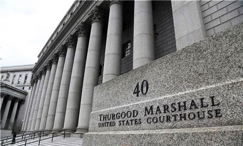 The Thurgood Marshall United States Courthouse in Lower Manhattan.