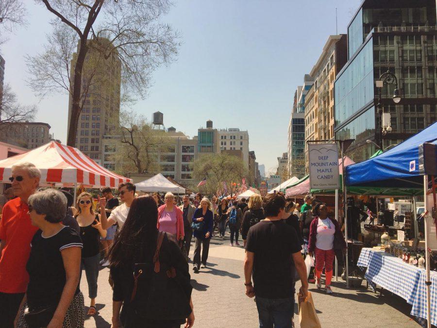 Eating local is possible at the Union Square Farmers’ Market, open on Mondays, Wednesdays, Fridays and Saturdays from 8 a.m. to 6 p.m.
