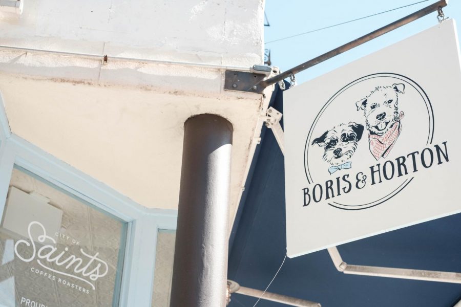 Boris and Horton, East Village’s dog-friendly café, is located on the corner of East 12th Street and Avenue A.