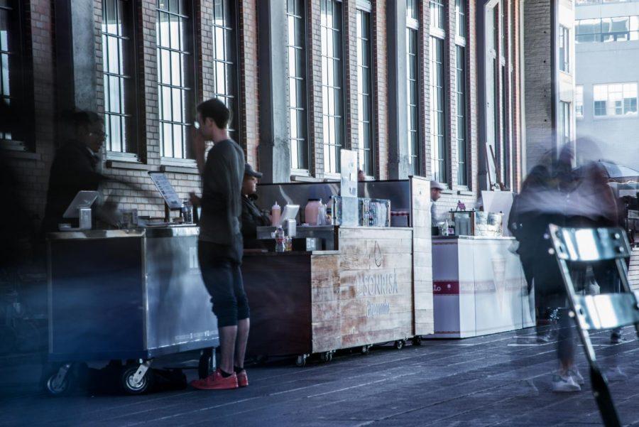 La Sonrisa Empanadas is one of many food vendors open at the Highline during the day.