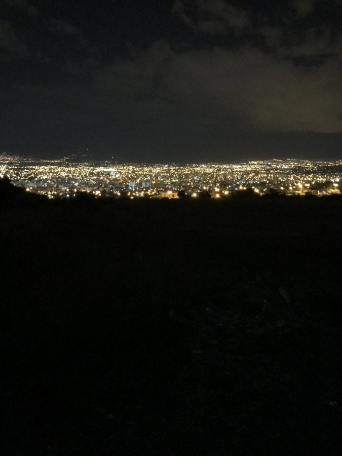 Cochabamba, Bolivia, by night.