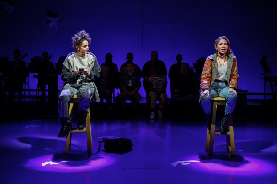 Gizel Jiménez and Daphne Rubin-Vega in the new musical “Miss You Like Hell”.