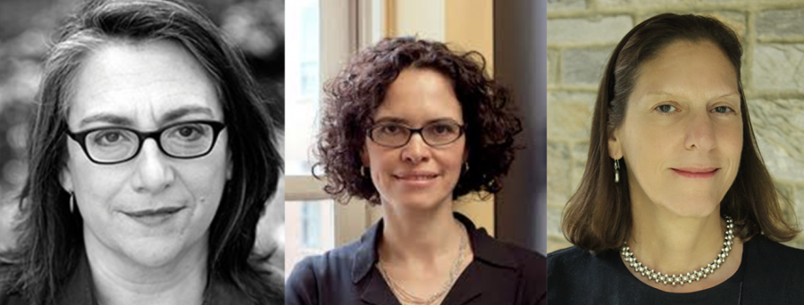 (from left to right) Carol Dysinger, Ada Ferrer,  Martha Hodes, the 2018 NYU faculty recipients of the Guggenheim Fellowship.
