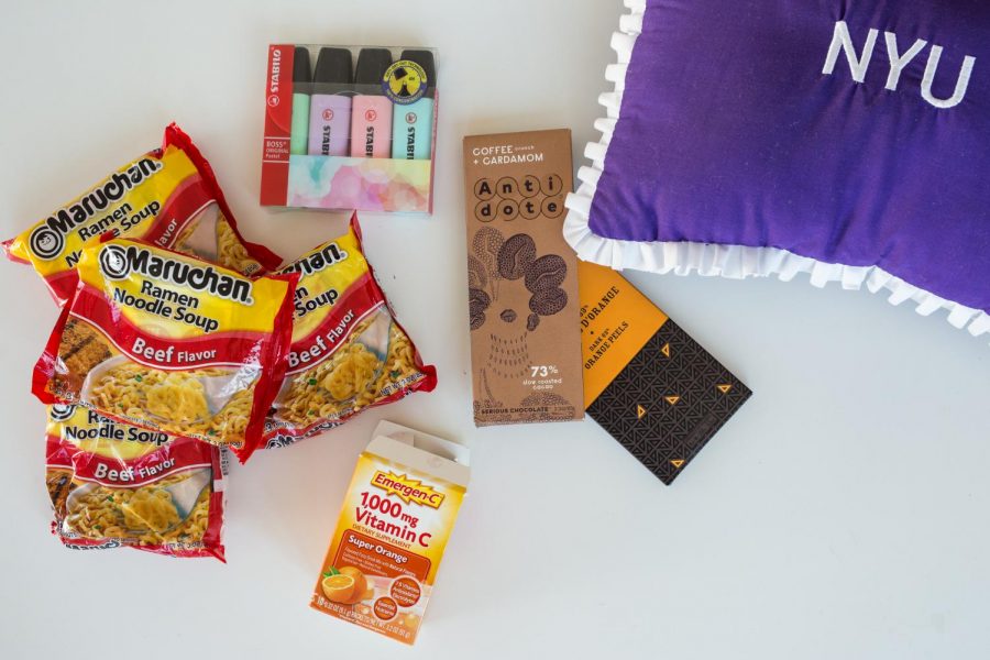 Parents enjoy sending their kids little trinkets and snacks to remind them of home.