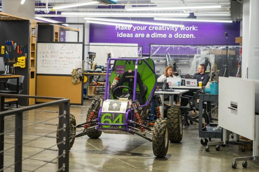 The MakerSpace's mechanical workshop area, also known as the "Tool Zone."