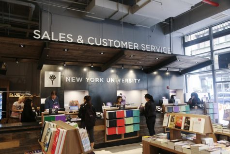 The inside of the NYU Bookstore. (Photo by Julia McNeill)