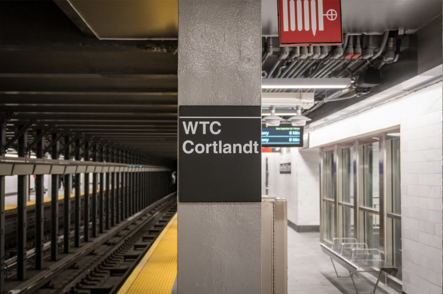 The newly reopened station’s new signs now read “WTC Cortlandt.”