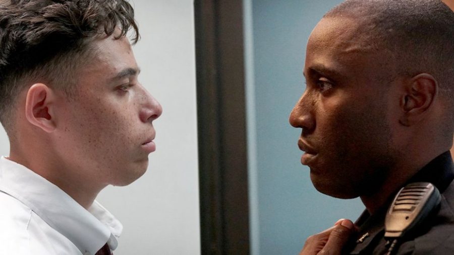 Anthony Ramos and John David Washington in "Monsters and Men."