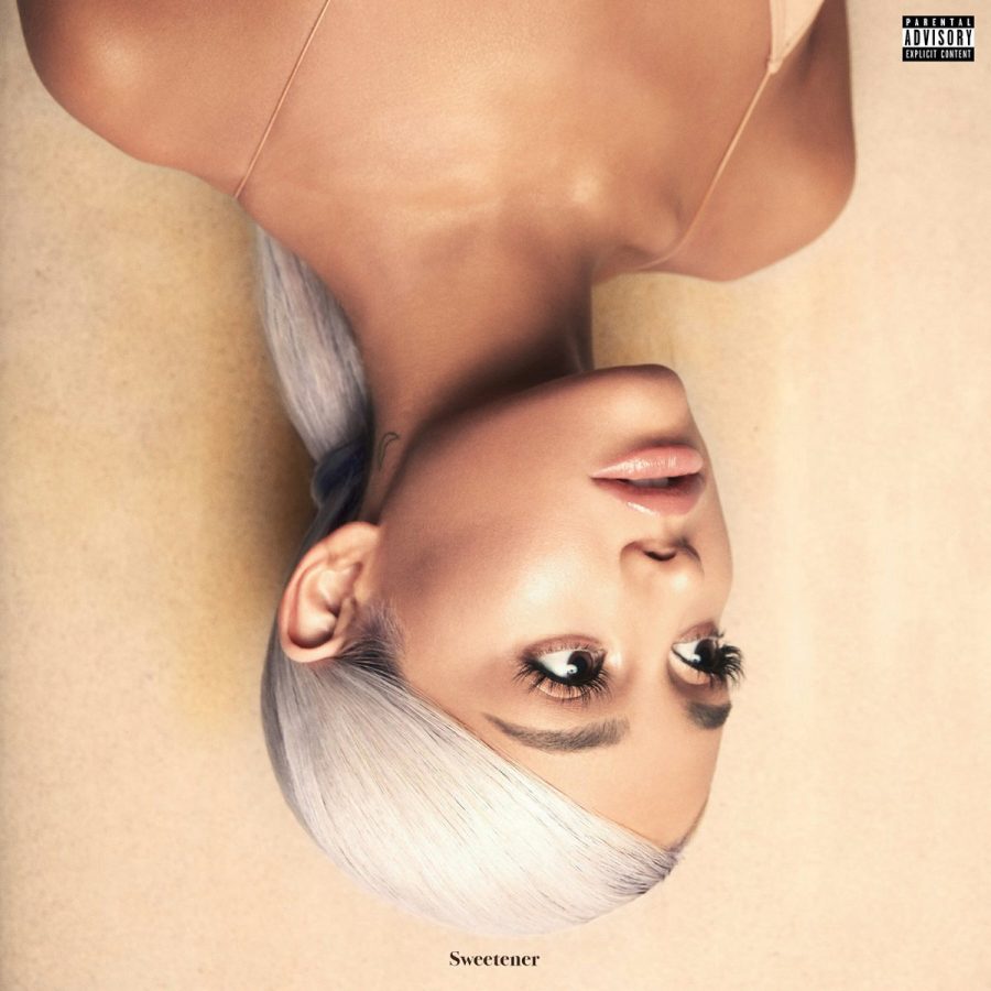 Ariana Grande on the cover of her fourth studio album.