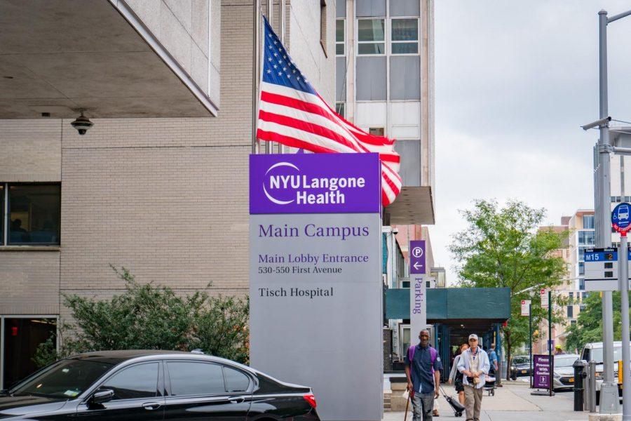 The outside of NYU Langone Medical Center, located on First Avenue. (Photo by Tony Wu)