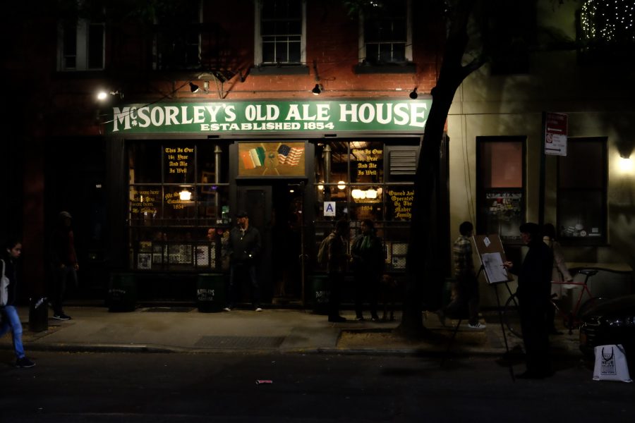 McSorleys Old Ale House “allegedly haunted”, a stop on the East Village ghost tour. (Photo by Kai Kobori-Hotchkiss)