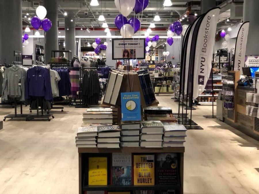 The NYU bookstore during the grand opening. (Photo by Tony Wu)