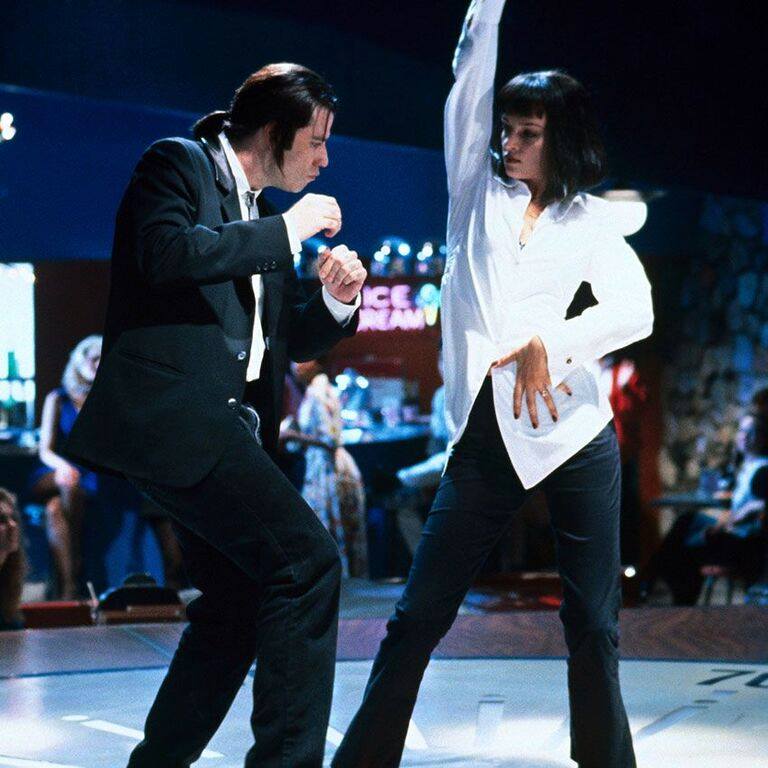 John Travolta and Uma Thurman in a scene from "Pulp Fiction," which boasts one of the most iconic soundtracks in cinema history. (via facebook.com)