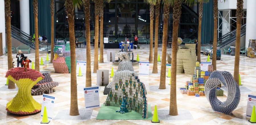 A photo of Canstruction at Brookfield Place in 2014. (via artsbrookfield.com)