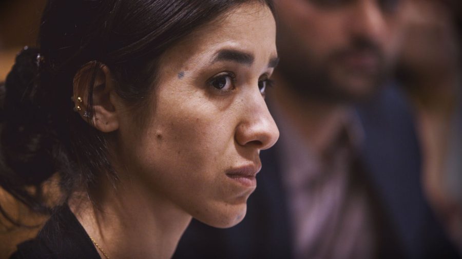 Nadia Murad, Yazidi refugee and activist, subject of documentary "On Her Shoulders." (Courtesy of Oscilloscope Laboratories)