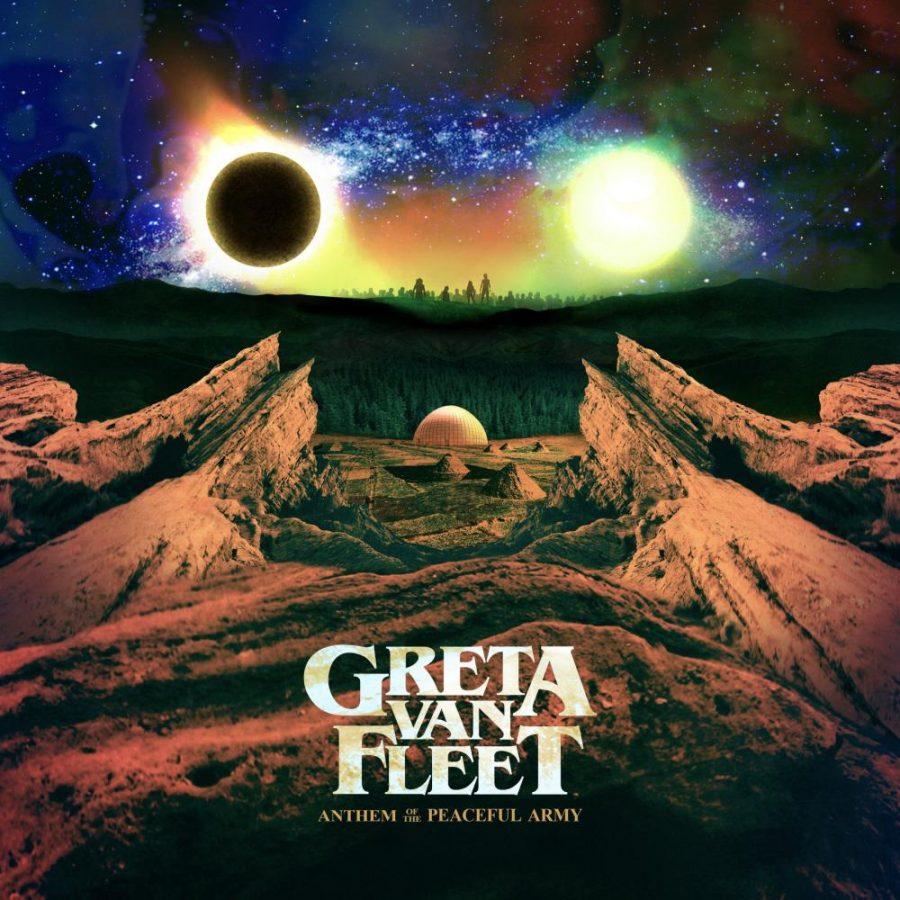 The cover for Greta Van Fleets most recent studio album Anthem of the Peaceful Army. Via Facebook.com.
