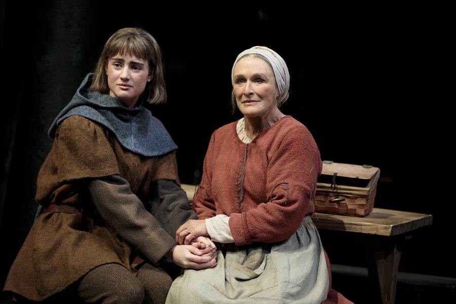 Glenn Close and Grace Van Patten in a scene from Mother of the Maid. (Courtesy of The Public Theater)