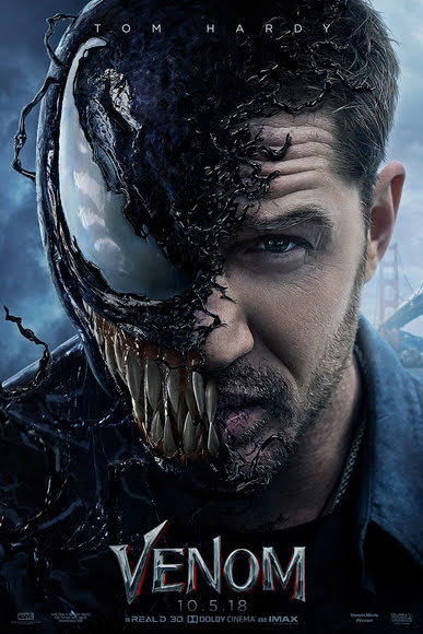 The poster from the movie "Venom".