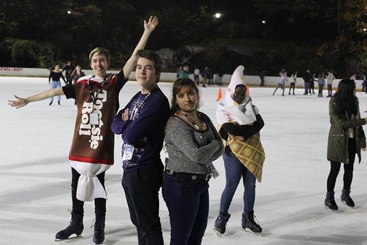 Students during IRHCs annual Flurry ice skating event at Wollman Rink on Tuesday. (Courtesy of IRHC)