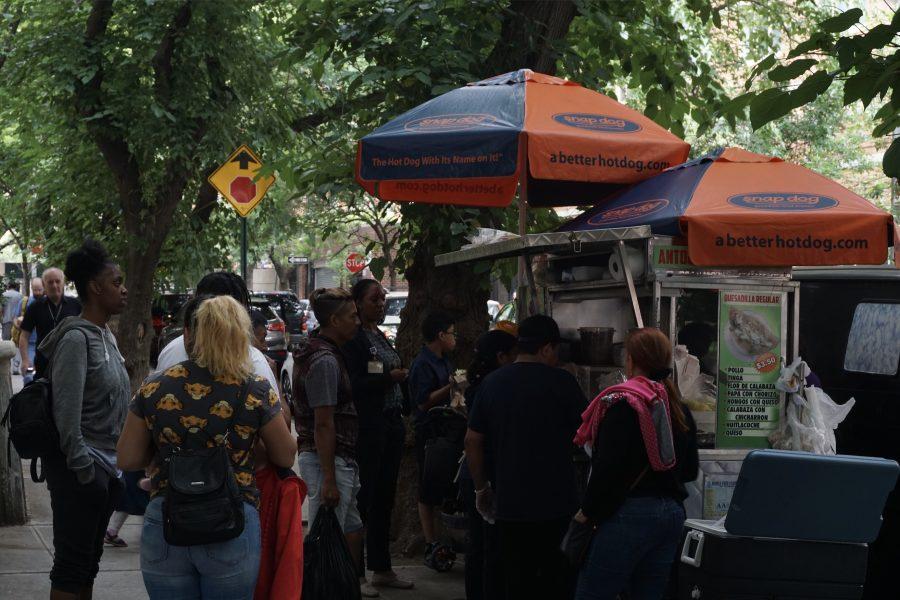 This small food cart on the corner of 28th Street and First Avenue, Antojitos Mexicanos, makes the best quesadillas in the neighborhood. (Photo by Joshua Aaron)