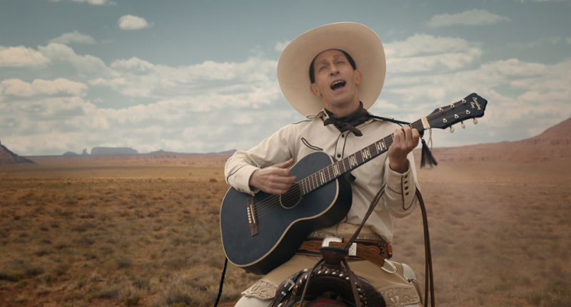 Tim Blake Nelson as the titular character in The Ballad of Buster Scruggs. (Courtesy of Cinetic Media) 