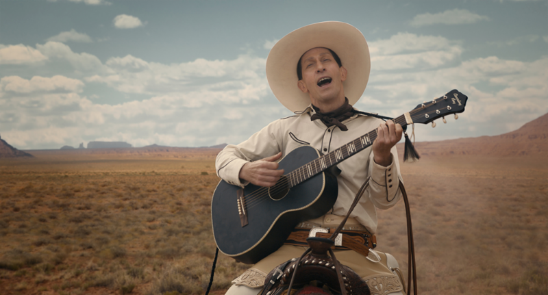 Tim Blake Nelson as the titular character in "The Ballad of Buster Scruggs." (Courtesy of Cinetic Media) 