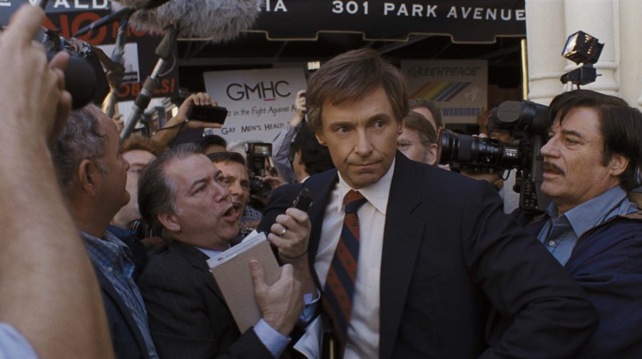 Hugh Jackman as Gary Hart in The Front Runner. (Courtesy of Sony Pictures)
