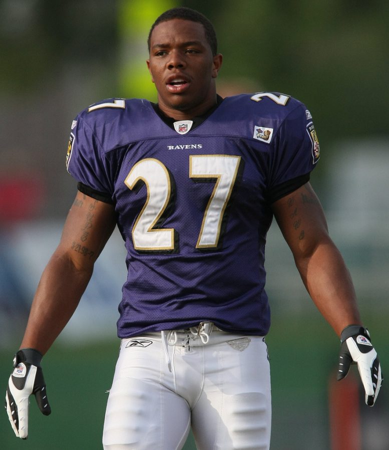 Former+Baltimore+Ravens+running+back+Ray+Rice+who+was+suspended+for+six+games+after+punching+his-then+fianc%C3%A9e+Janay+Palmer.+%28Keith+Allison+via+flickr.com%29