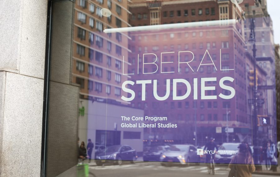The entrance to the NYU Liberal Studies Offices, located at 726 Broadway. (Staff Photo by Julia McNeill)