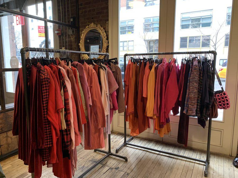 Goodwill and Google's new Chelsea pop-up store in Chelsea that is promoting sustainable fashion. (Photo by Hanna McNeila)