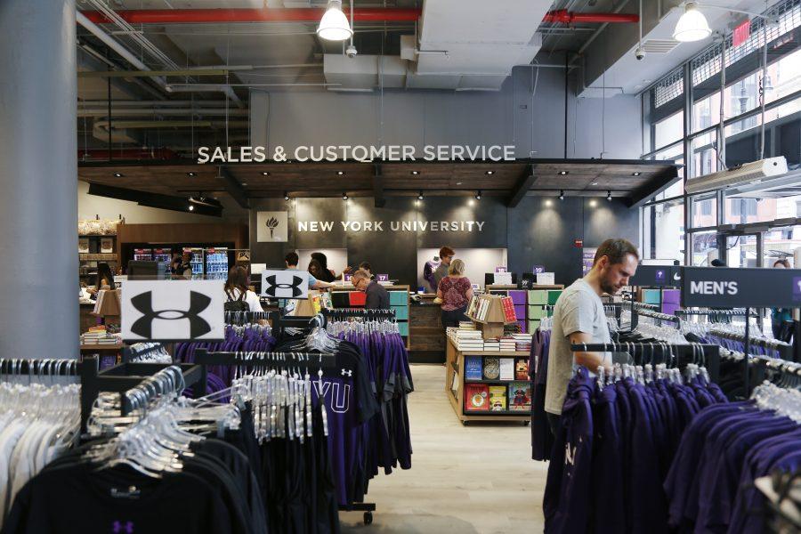 The inside of the NYU Bookstore. (Staff Photo by Julia McNeill)