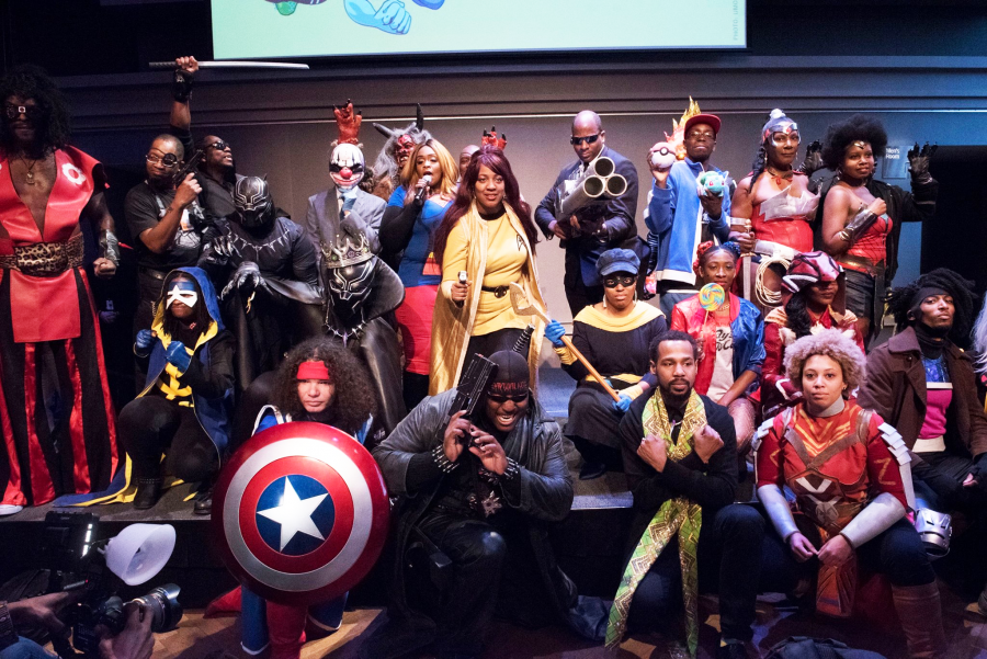 Attendees of last years Black Comix Expo in cosplay. BAM is hosting the second annual expo this Sunday. (via Facebook) 