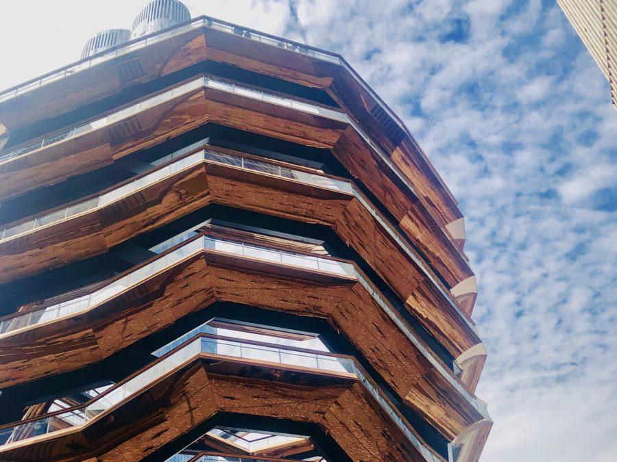 The Vessel, a 16-floor structure located at 20 Hudson Yards, is the new landmark built as part of the Hudson Yards Redevelopment Project. (Staff Photo by Jorene He)