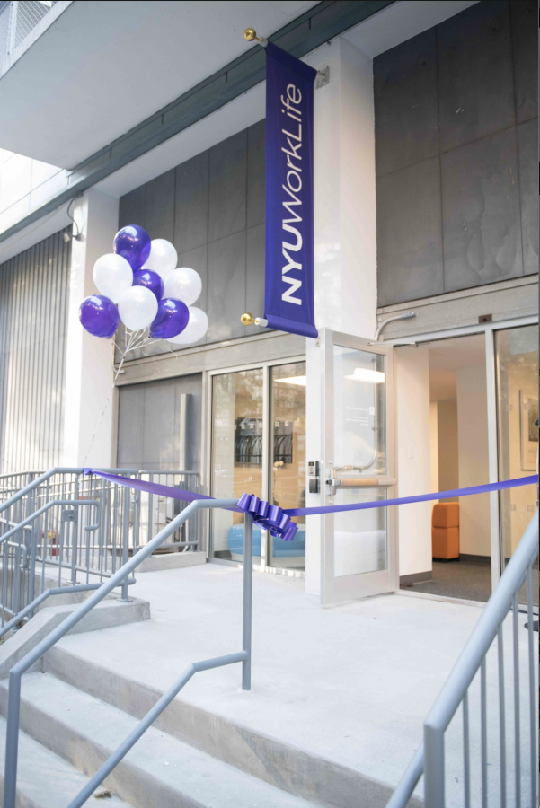 Opening day of the Work Life office at NYU. One of their major initiatives is Keeyo, an app that will connect students to provide care services for the children of NYU faculty, staff, and other students. (Courtesy of NYU Work Life)