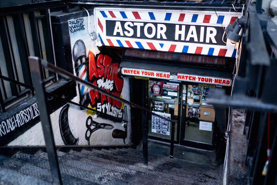 The facade of Astor Hair. (Photo by Tomer Keysar)
