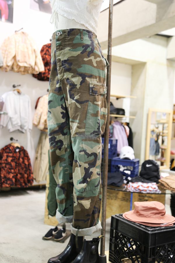 Utility pants displayed on a mannequin at Urban Outfitter on 3rd Avenue. (Staff Photo by Julia McNeill)