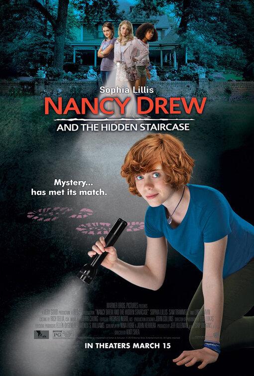 Movie+poster+for+Nancy+Drew+and+the+Hidden+Staircase+%282019%29.+%28via+Warner+Bros.+Pictures%29