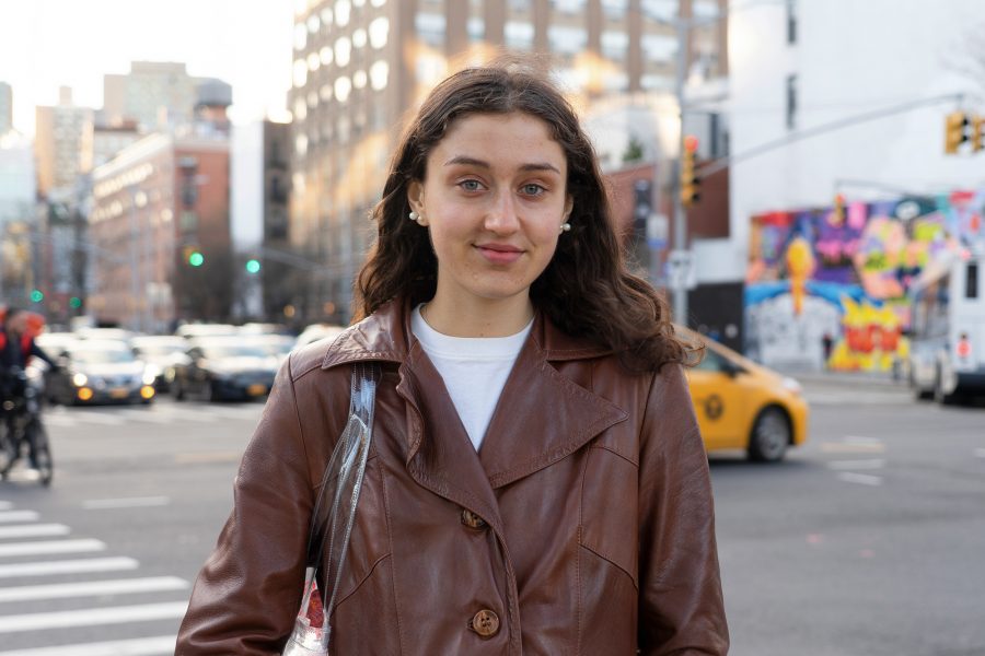 NYU Gallatin sophomore Kate Glavan who was almost arrested at the youth climate strike. (Staff Photo by Alina Patrick)