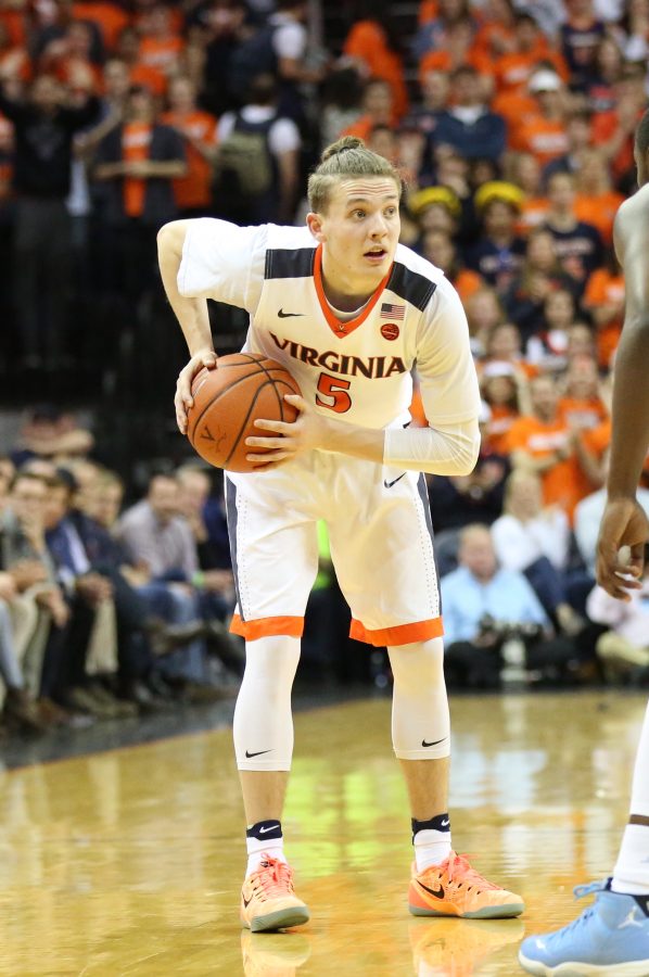 Star guard Kyle Guy, above, hopes to help lead the University of Virginia Cavaliers to its first-ever national title. (via Wikimedia Commons)